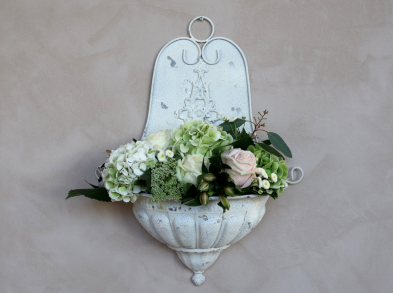 Krukke Innendørs veggkrukke H54 / L41 / W17 cm antikk krem