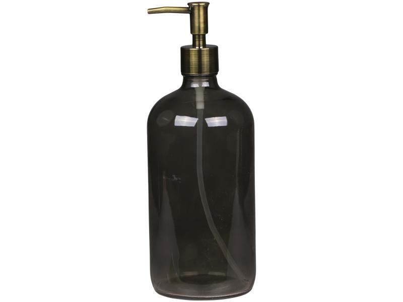 Flaske 2 pumper 1000 ml. H26 / Ø9,5 cm karbon 1 stk