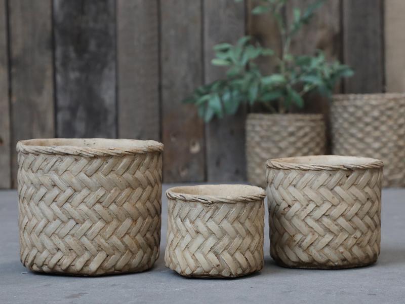 Krukke Innendørs kurvmønster H11,5 / Ø13,5 cm 1 st