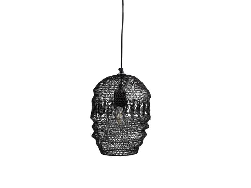 Taklampe fil de fer H30 / Ø13 cm antikk mocca