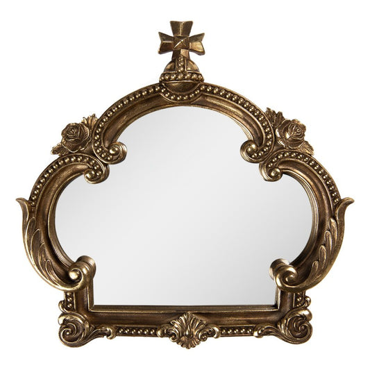 Veggdekorasjon Speil lysekrone 30x30 cm