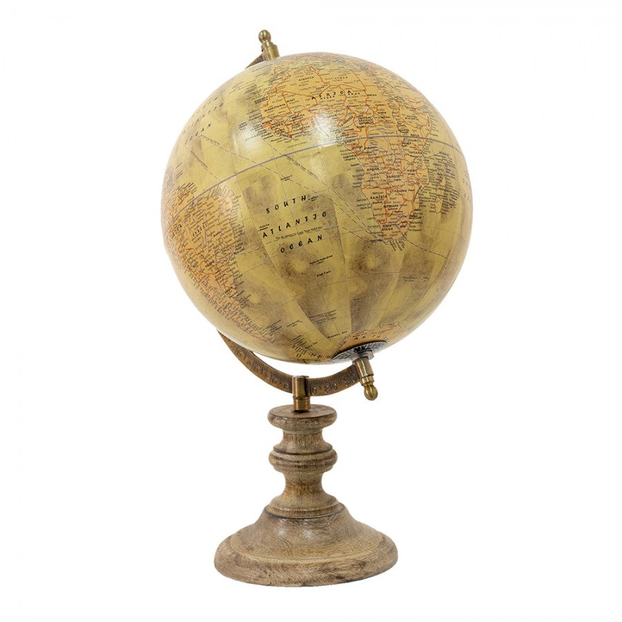 Dekorasjon Globus Globe Beige, Rosa 22x22x35 cm