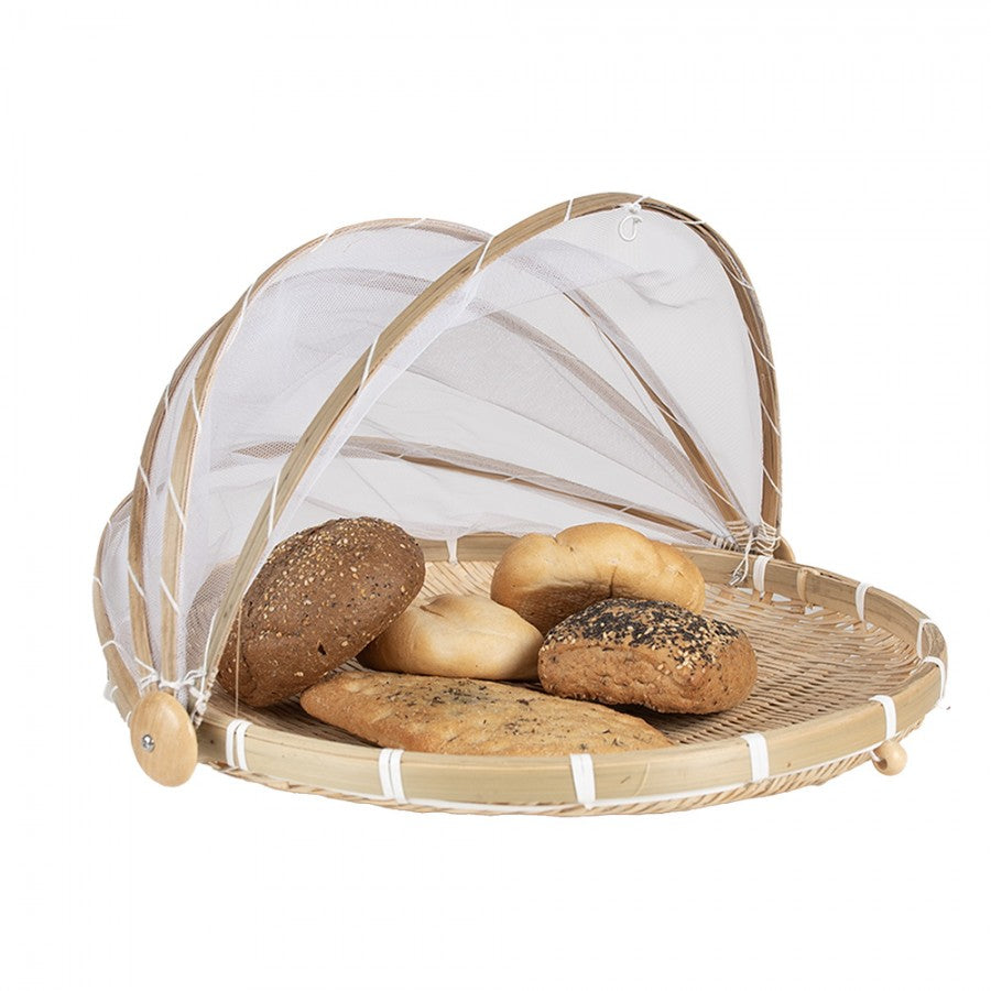 Redskapsholder Matbeskyttelse Beige Hvit (sett med 3) 48x46x26 /41x39x21 /35x31x19 cm