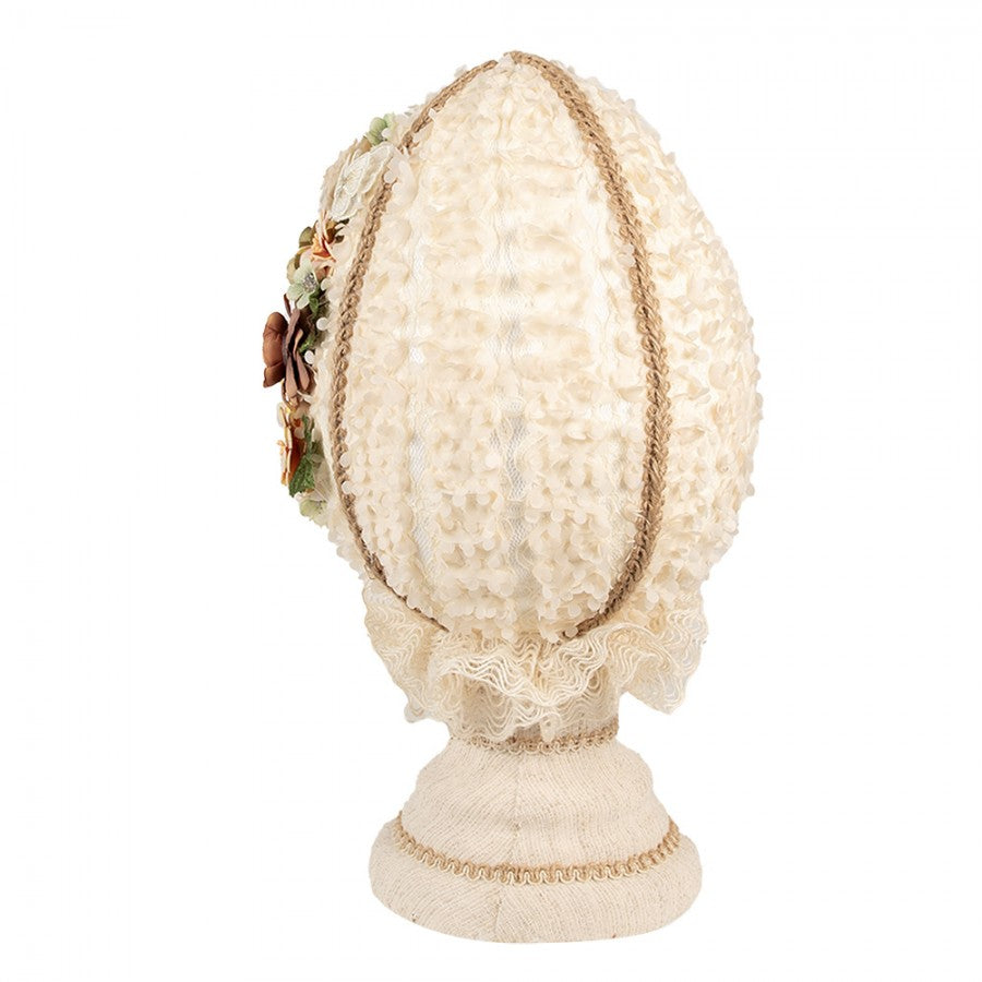 Påskepynt Egg Ø 20x39 cm Beige Tekstil
