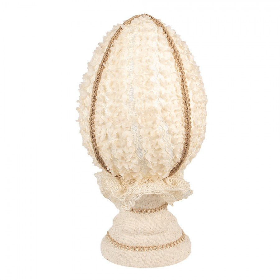 Påskepynt Egg Ø 20x39 cm Beige Tekstil