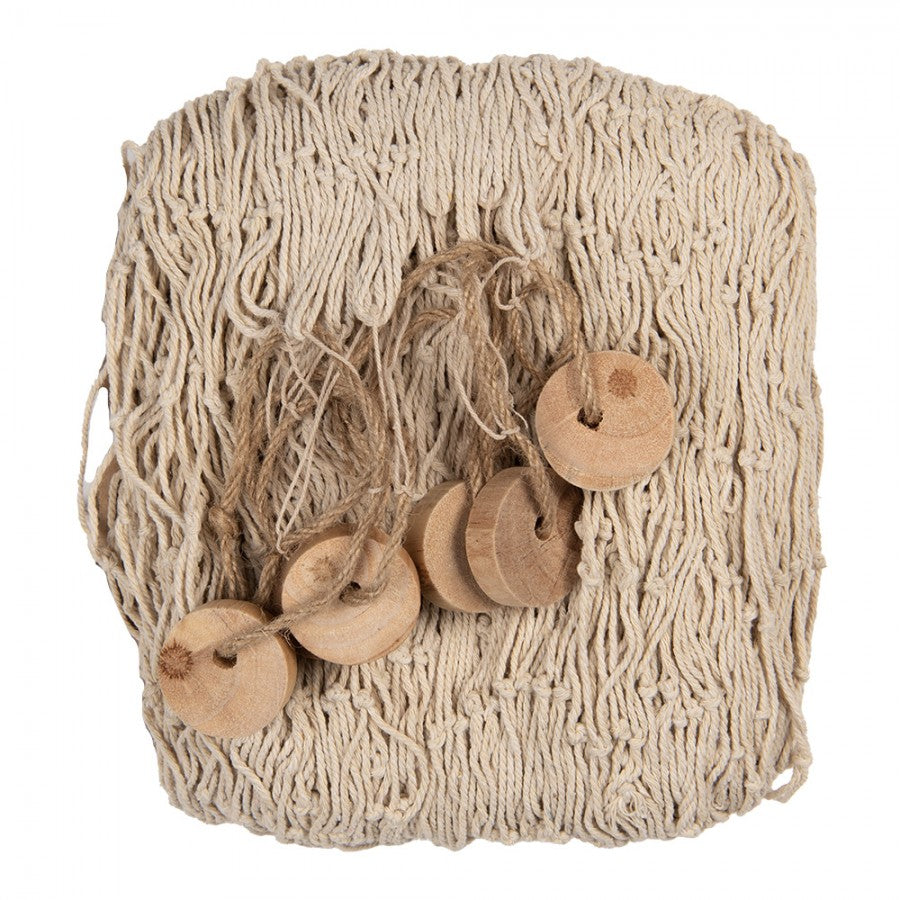 Maritim Dekorasjon Fiskenett 200x400 cm Beige Tau