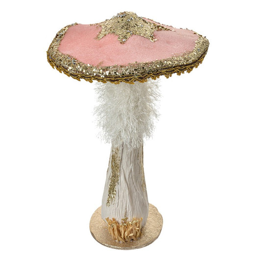 Dekorasjon Sopp Ø 26x43 cm Rosa