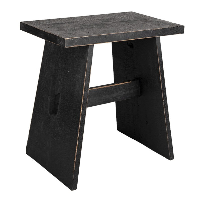 Blomsterstativ Planteringsstol/Bord/krakk Sort 42x28x43 cm