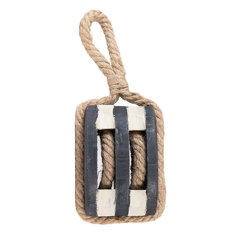 Maritim Dekorasjon Talje 14x12x21/35 cm Sort Tre