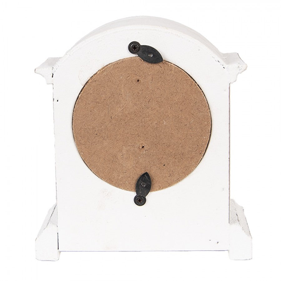 Bordklokke 13x7x14 cm White Wood
