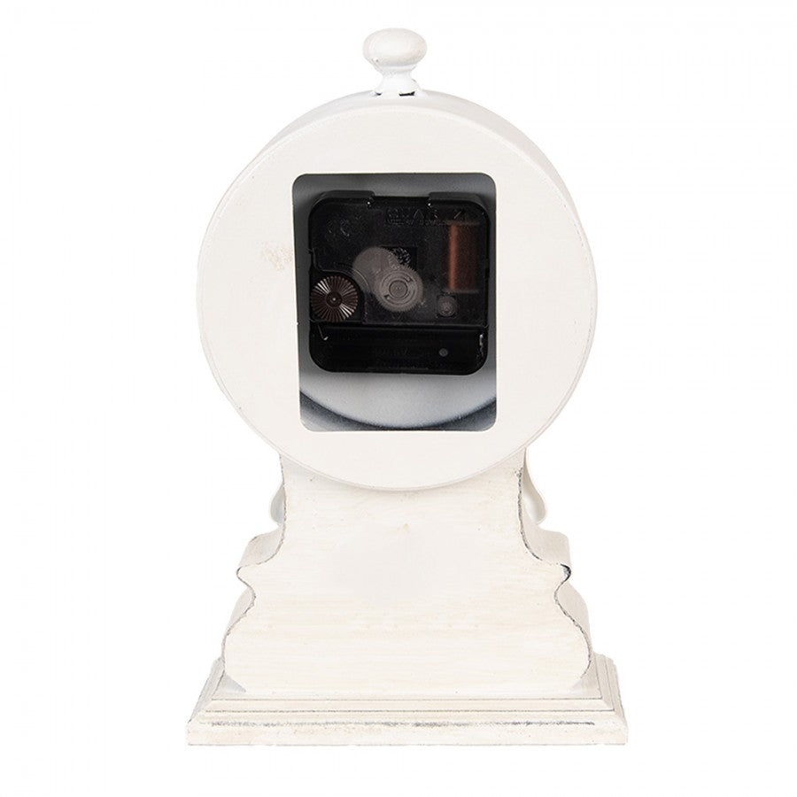 Bordklokke 14x6x23 cm White Wood