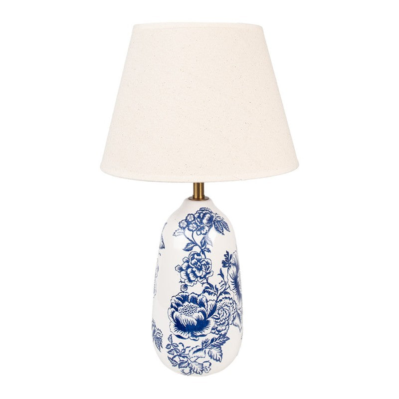 Bordslampa Ø 28x49 cm Vit Keramik