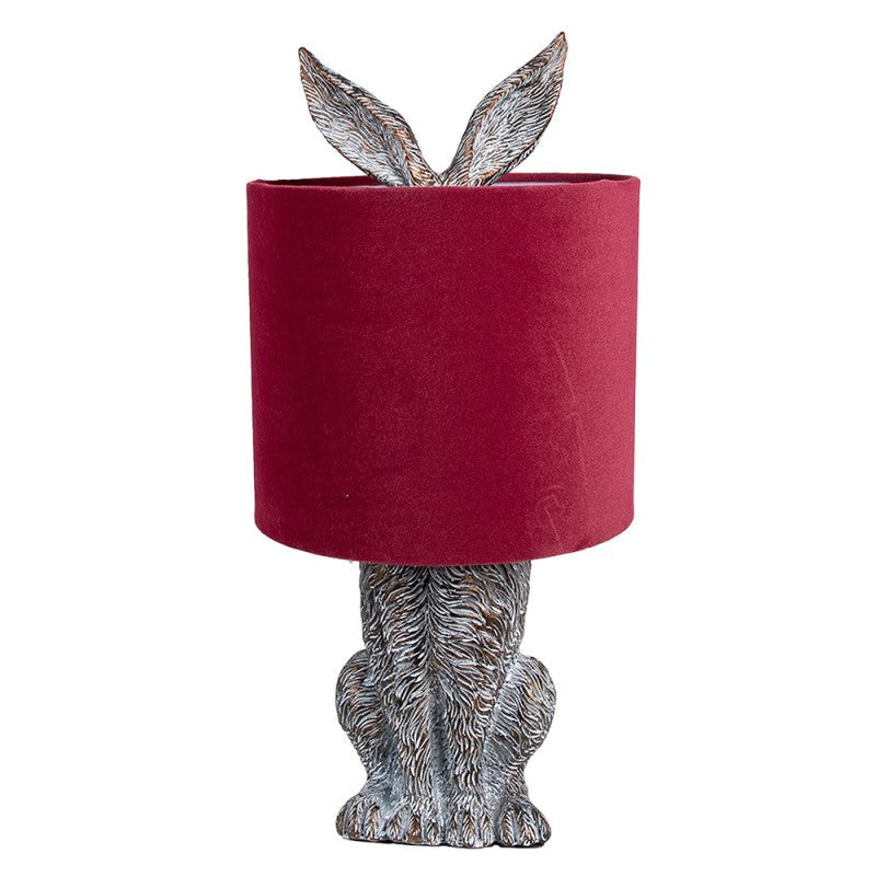 Bordslampa Kanin Ø 20x43 cm Brun Röd