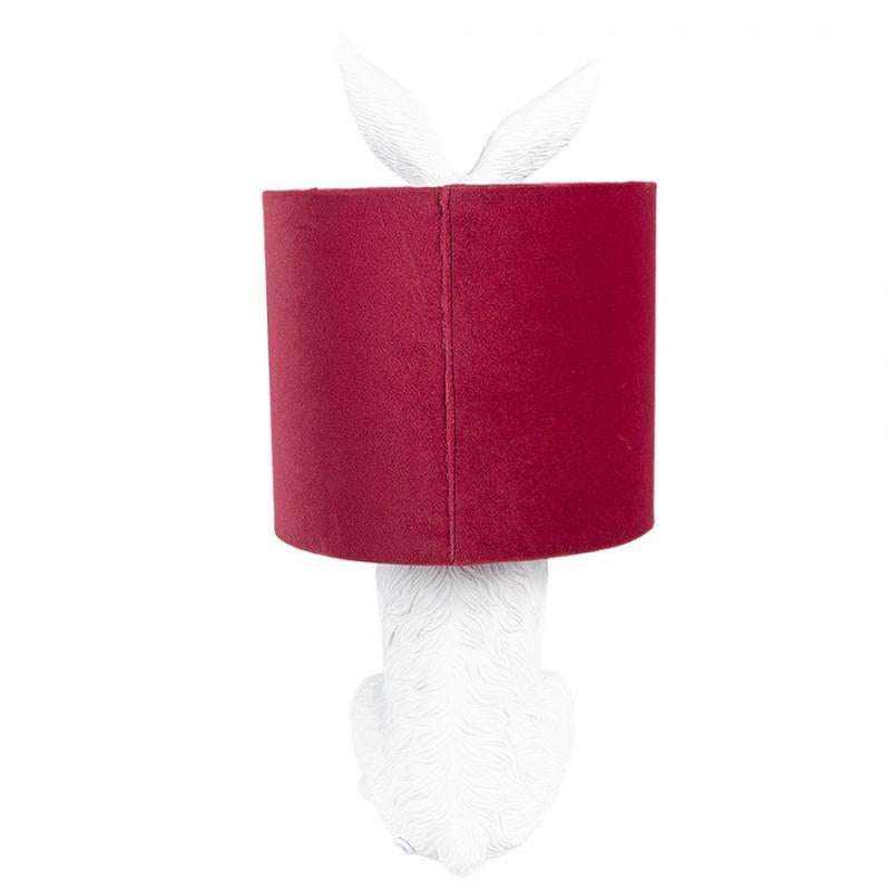 Bordslampa Kanin Ø 20x43 cm Vit Röd