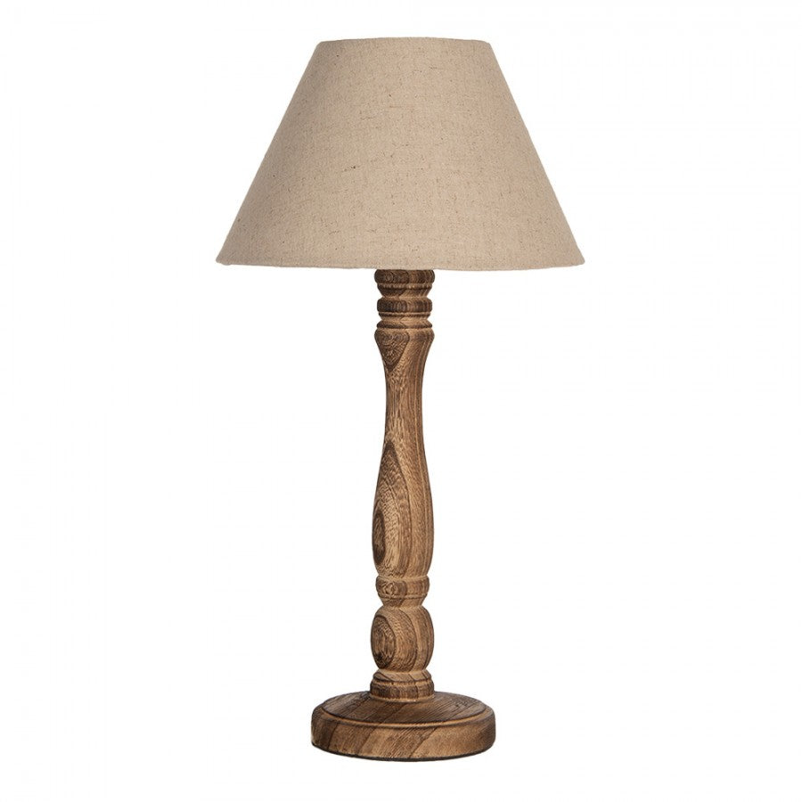 Bordlampe Brun Beige Ø 26x50 cm E27/maks 1x40W
