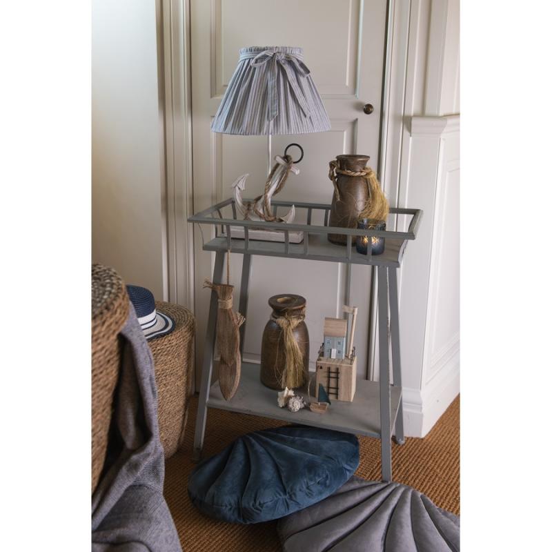 Bordslampa Lampfot 37 cm Beige Trä Ankare rektangel