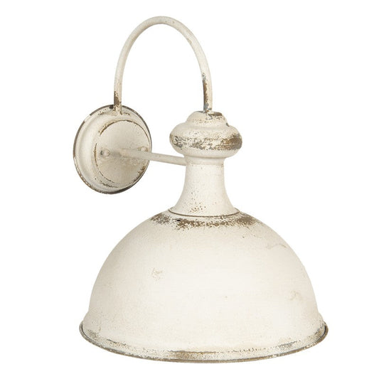 Vägglampa 34x41x43 Cm Vit Järn Rund