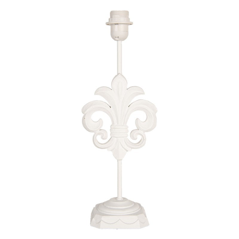 Bordslampa Lampfot Lilja 17x13x44 cm Vit trä