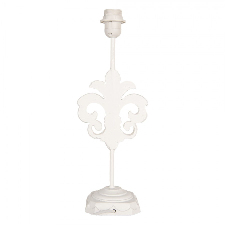 Bordslampa Lampfot Lilja 17x13x44 cm Vit trä