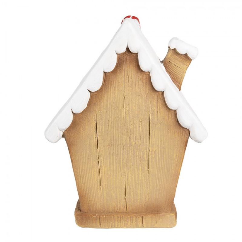 Juldekoration Inomhus Hus med LED Brun 27x11x36 cm
