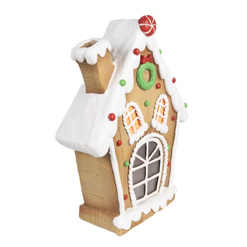 Juldekoration Inomhus Hus med LED Brun 27x11x36 cm