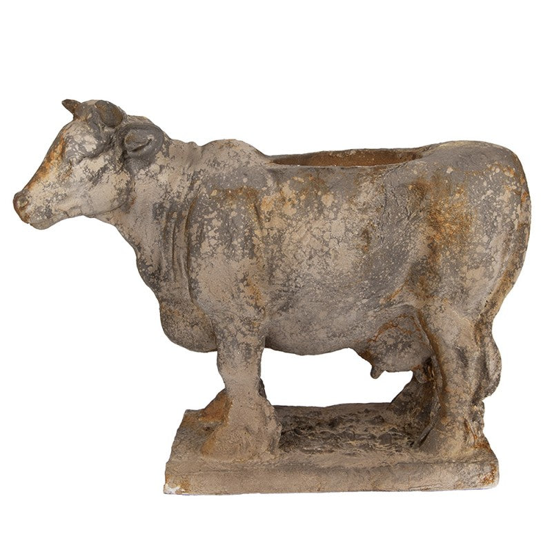 Blomsterpotte Ku 36x15x28 cm Grå Keramisk materiale