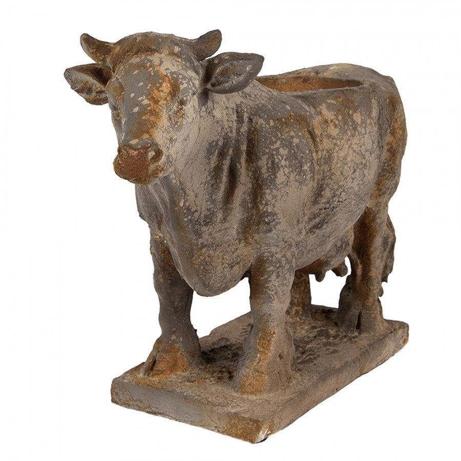 Blomsterpotte Ku 36x15x28 cm Grå Keramisk materiale