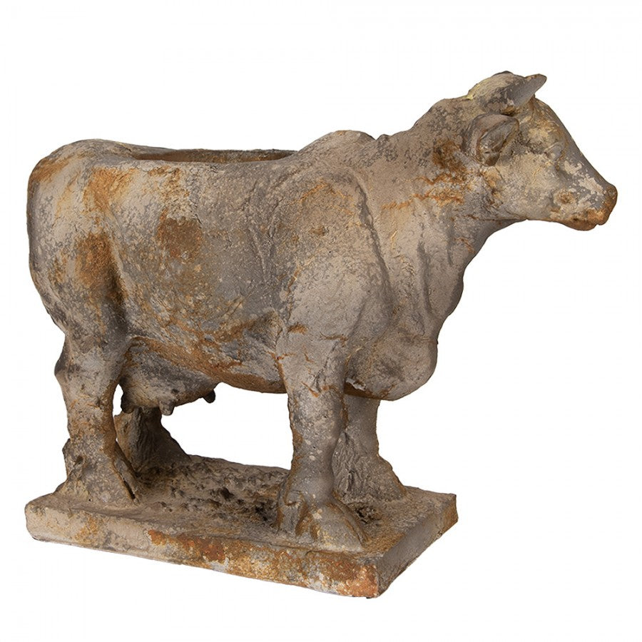 Blomsterpotte Ku 36x15x28 cm Grå Keramisk materiale