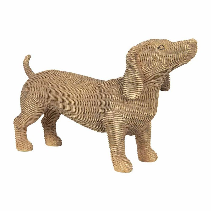 Dekorasjon Dyrehund 39x14x24 cm Brun