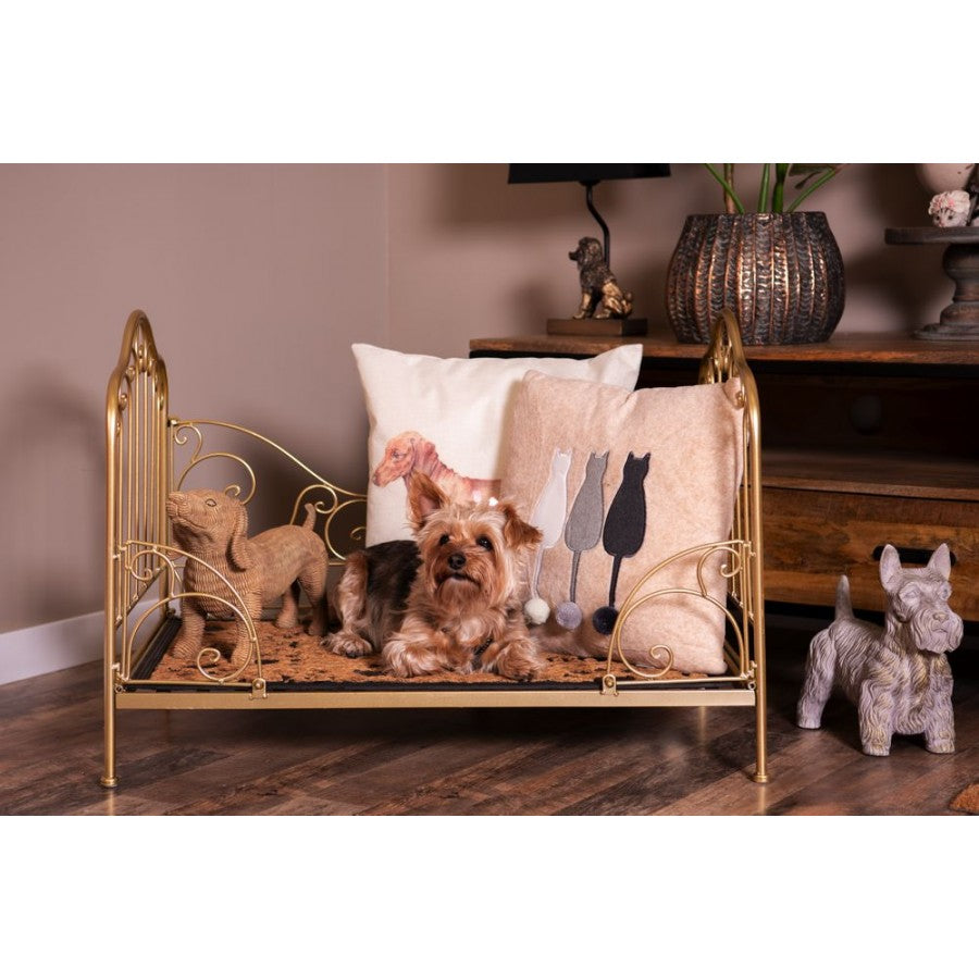 Dekorasjon Dyrehund 39x14x24 cm Brun