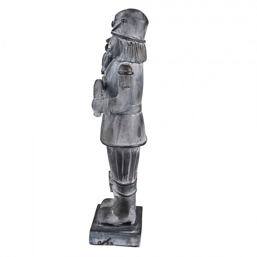 Juledekorasjon Nøtteknekker 47 Cm Grå Polyresin