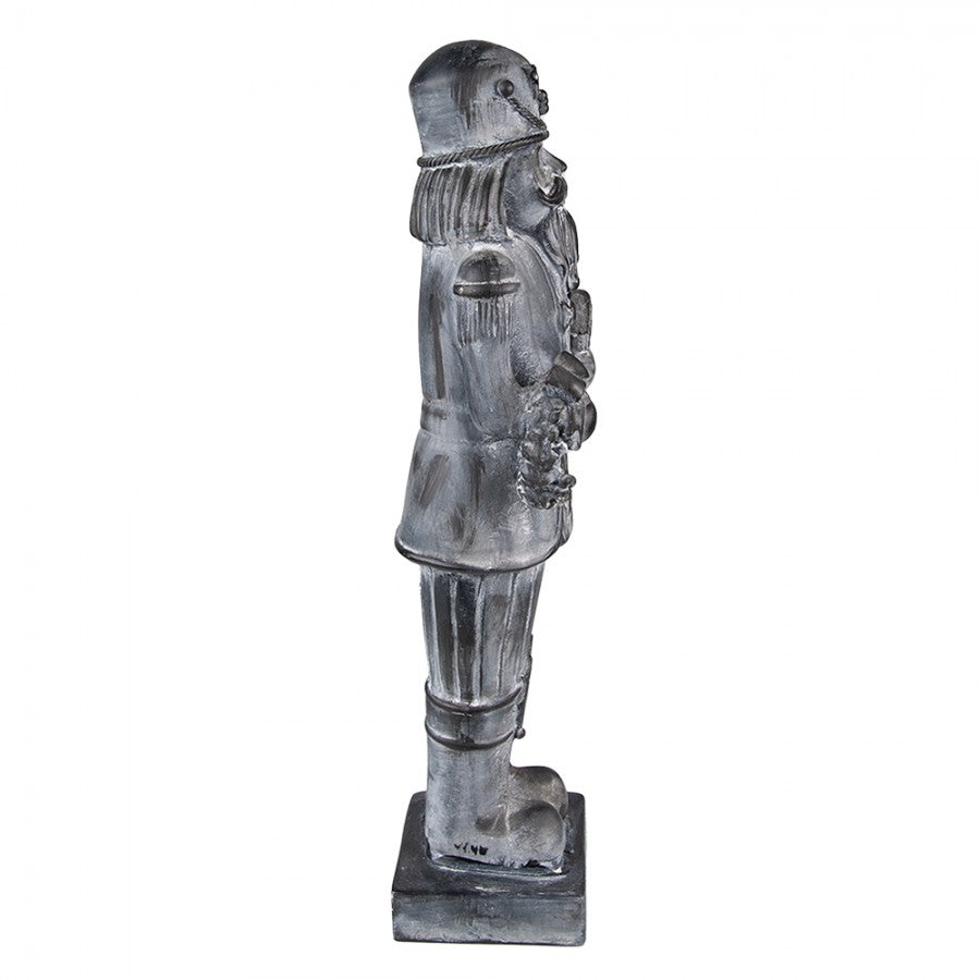 Juledekorasjon Nøtteknekker 47 Cm Grå Polyresin