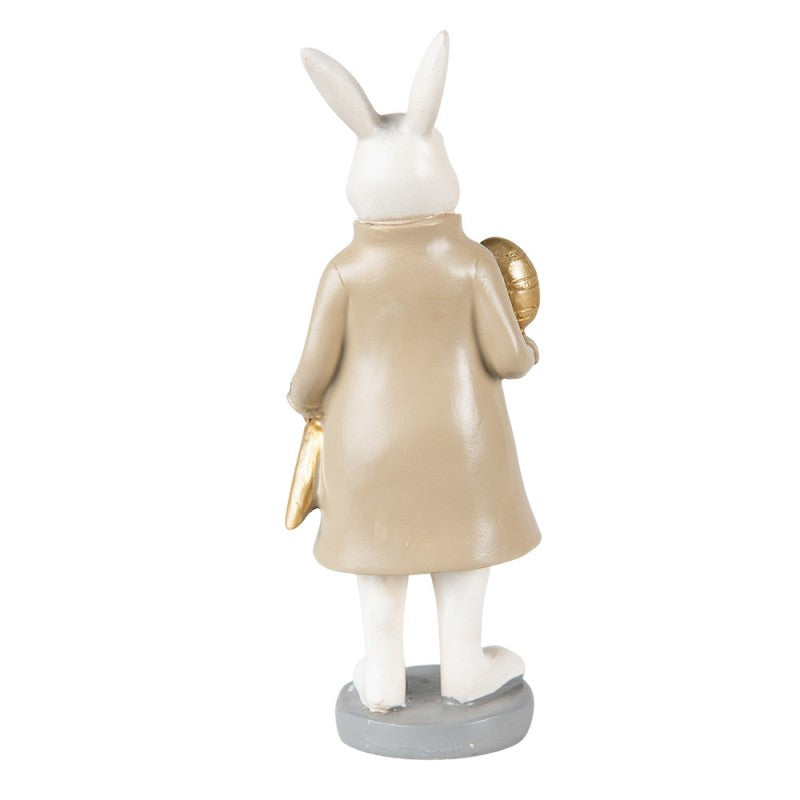 Påskdekoration Kanin Påsk 20 Cm Beige Brun Polyresin