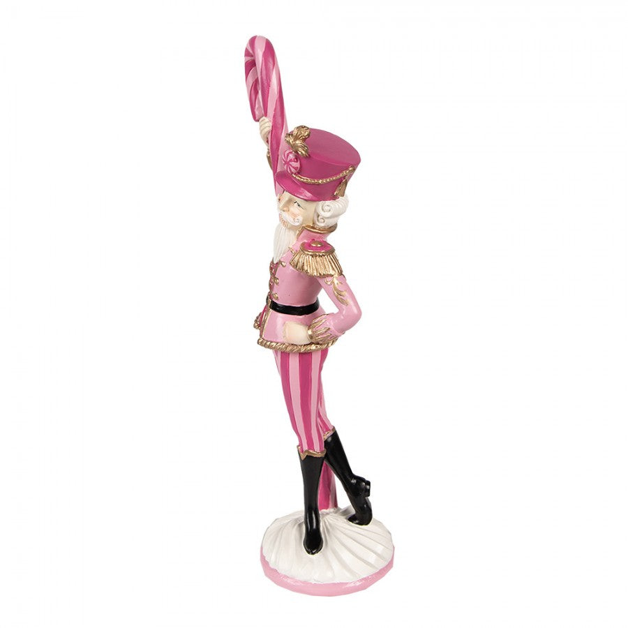Juldekoration Inomhus Nötknäppare 9x6x23 Cm Rosa Polyresin