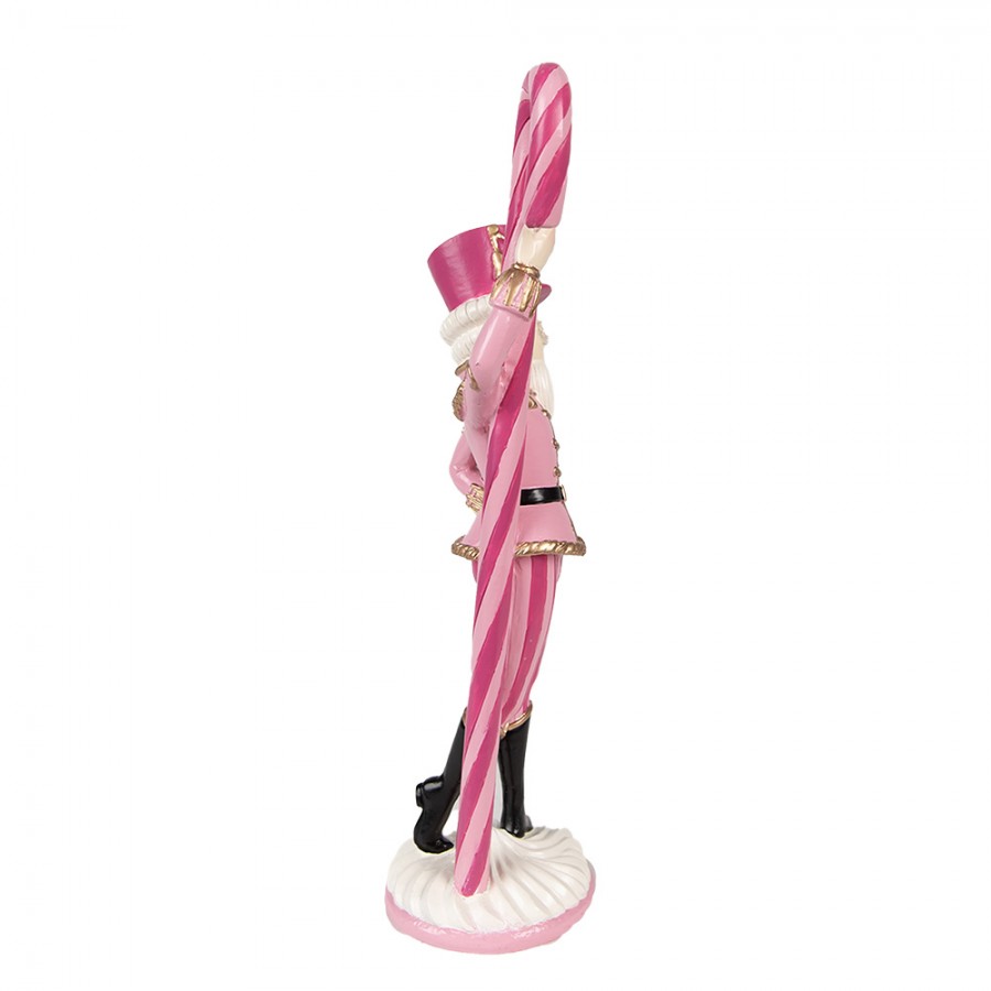 Juldekoration Inomhus Nötknäppare 9x6x23 Cm Rosa Polyresin