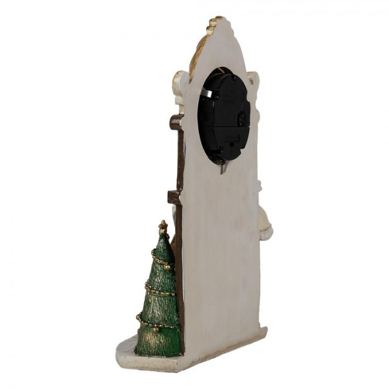 Juldekoration Inomhus Tomte med klocka beige 15x7x22 cm