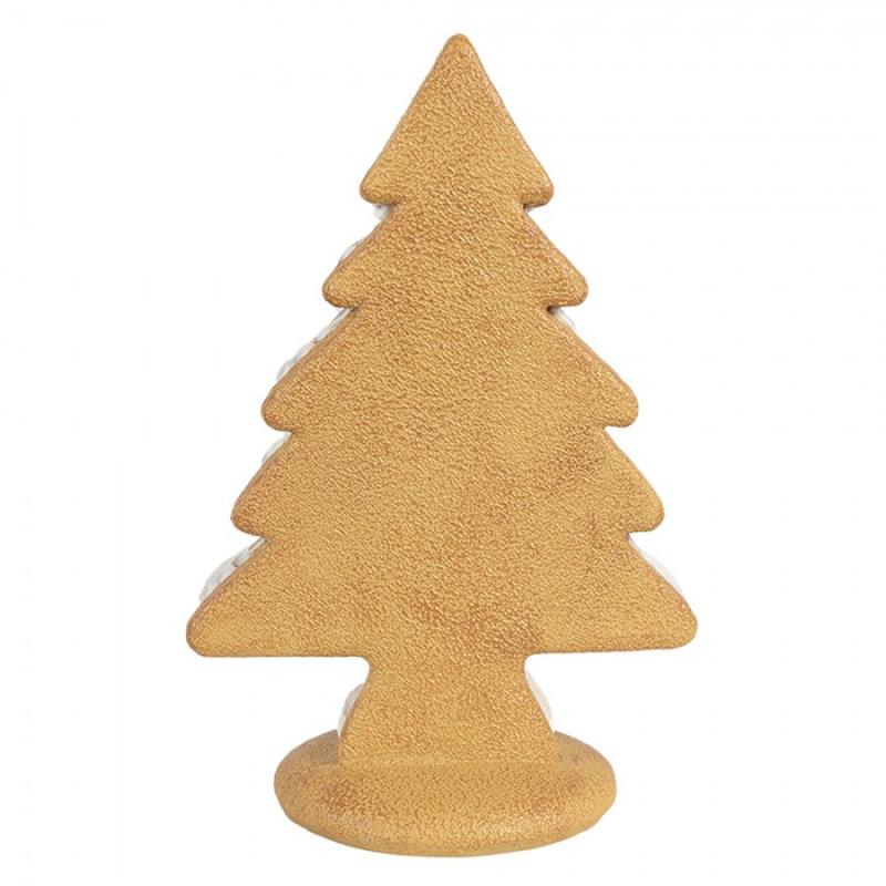 Juldekoration Inomhus Julgran Beige Brun 17x11x26 cm