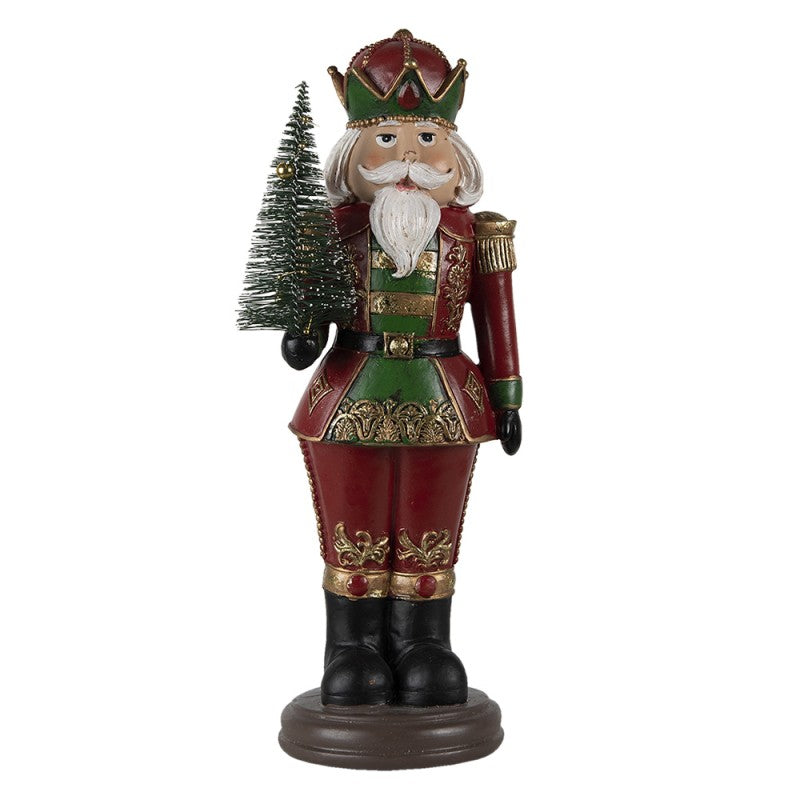 Juledekorasjon Nøtteknekker 13x10x32 Cm Rød Polyresin