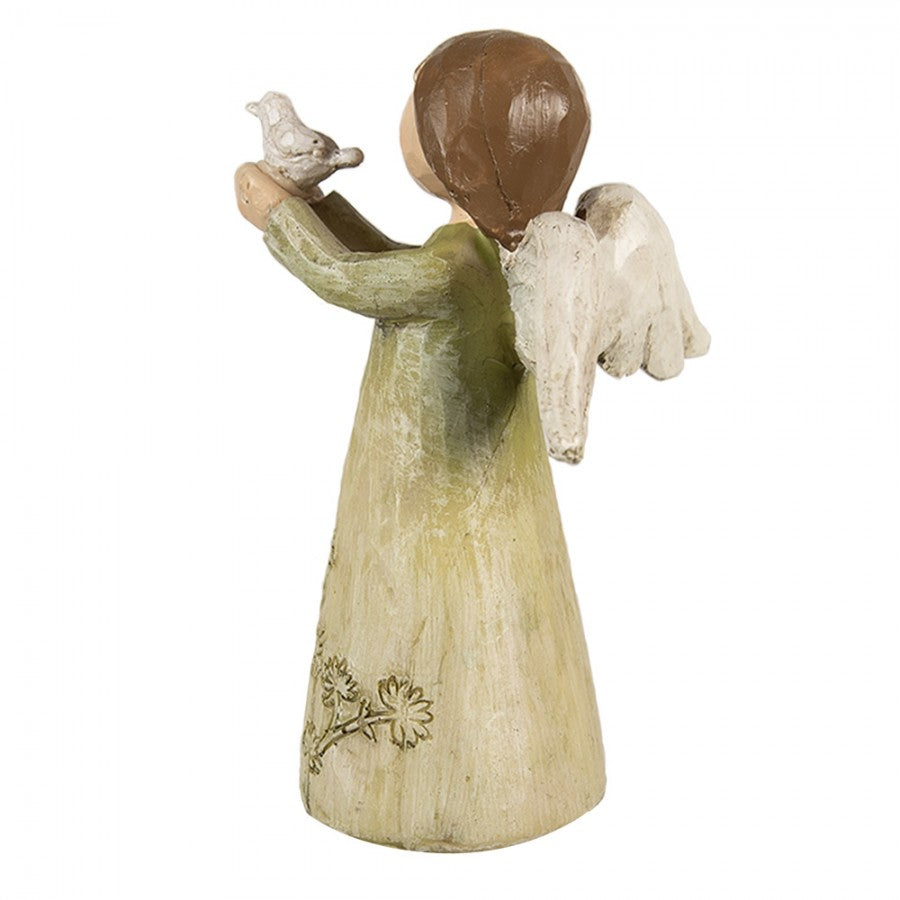 Dekorasjon Engel 12 cm Grønn