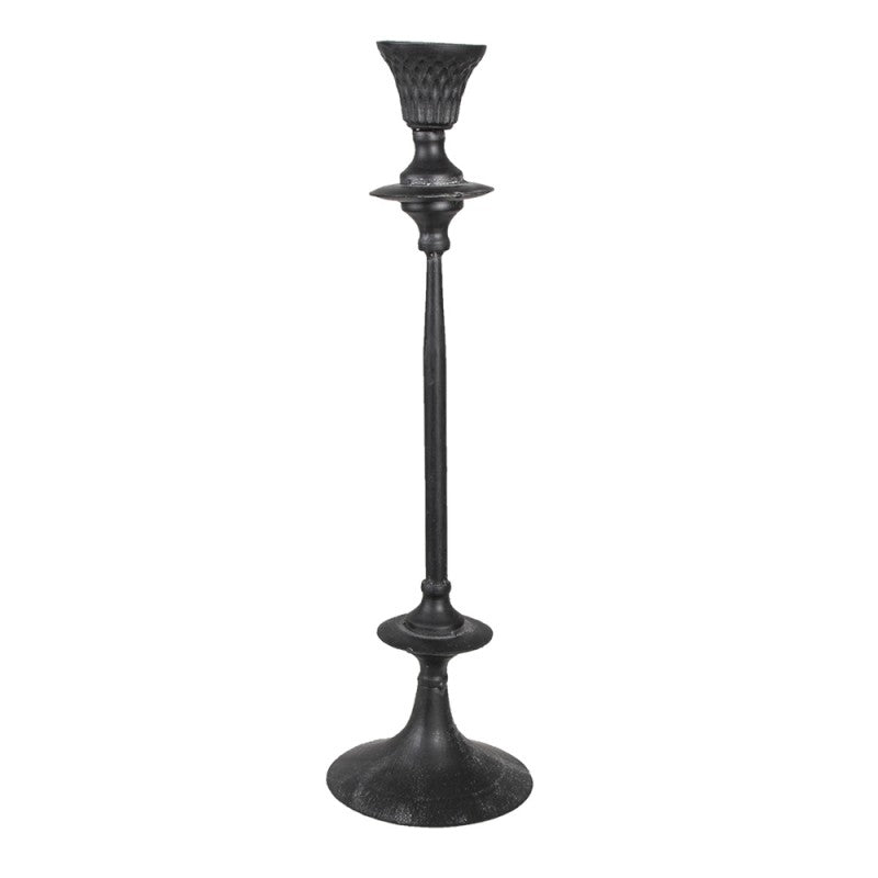 Ljusstake Svart metall Ø 15x52 Cm
