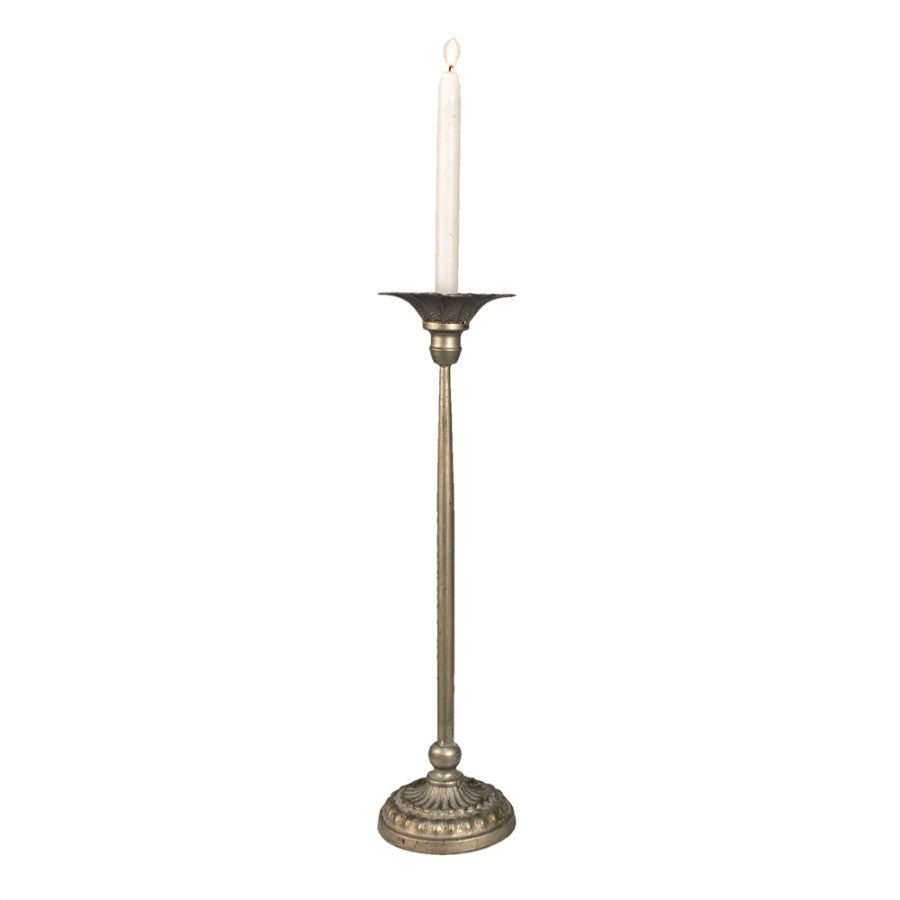 Ljusstake Silver Ø 12x50 cm