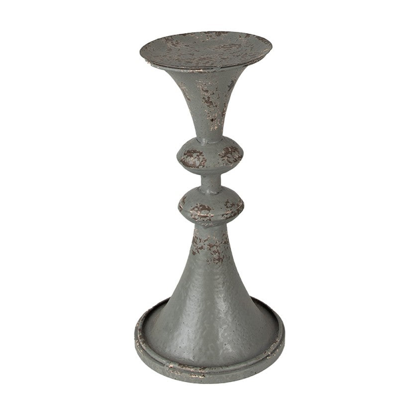 Lysestake 26 Cm Lysestake i grått metall