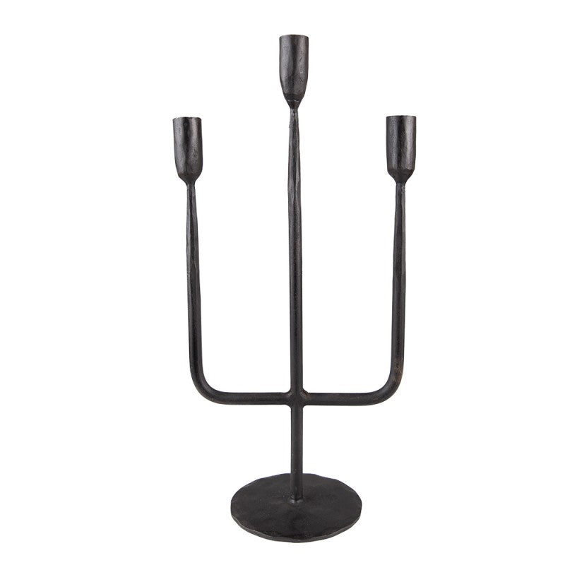 Ljusstake 43 Cm Svart Metall