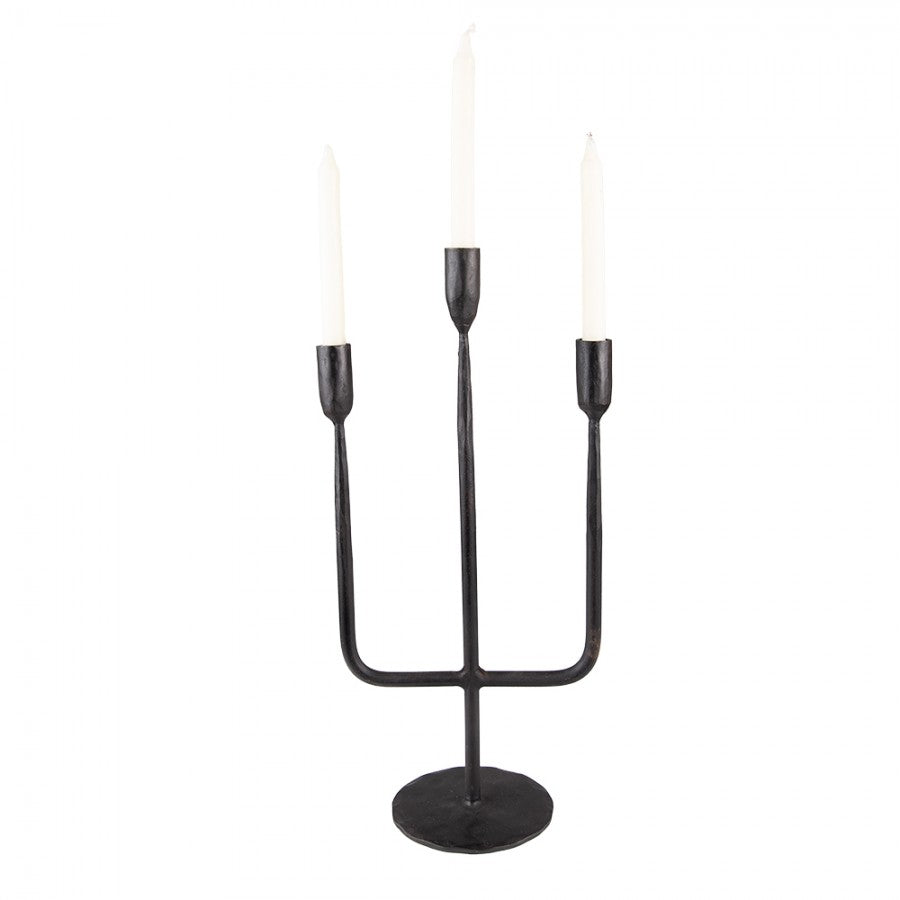 Ljusstake 43 Cm Svart Metall