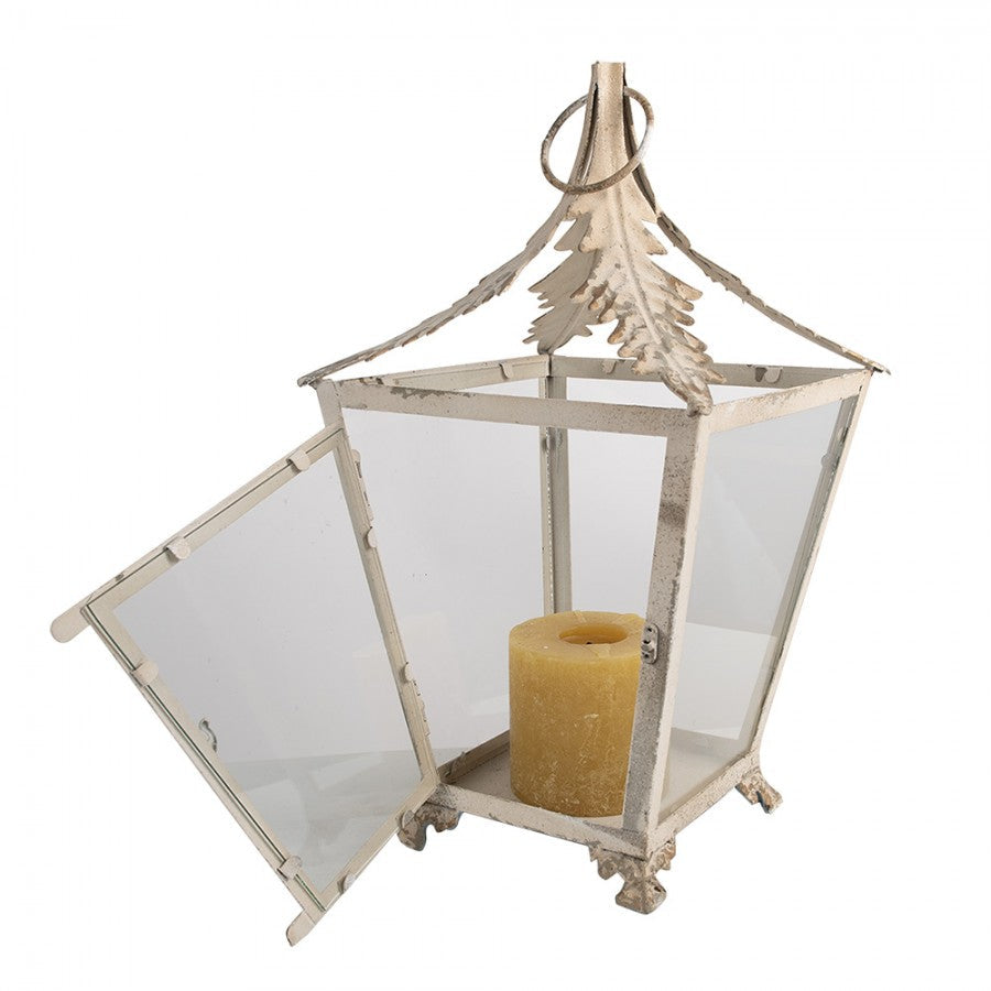 Ljuslykta Beige 26x26x47 cm
