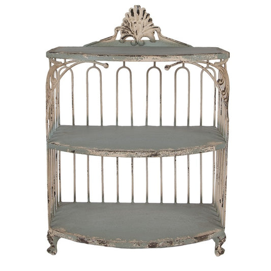 Veggskap 38x23x55 cm Grønn Metall