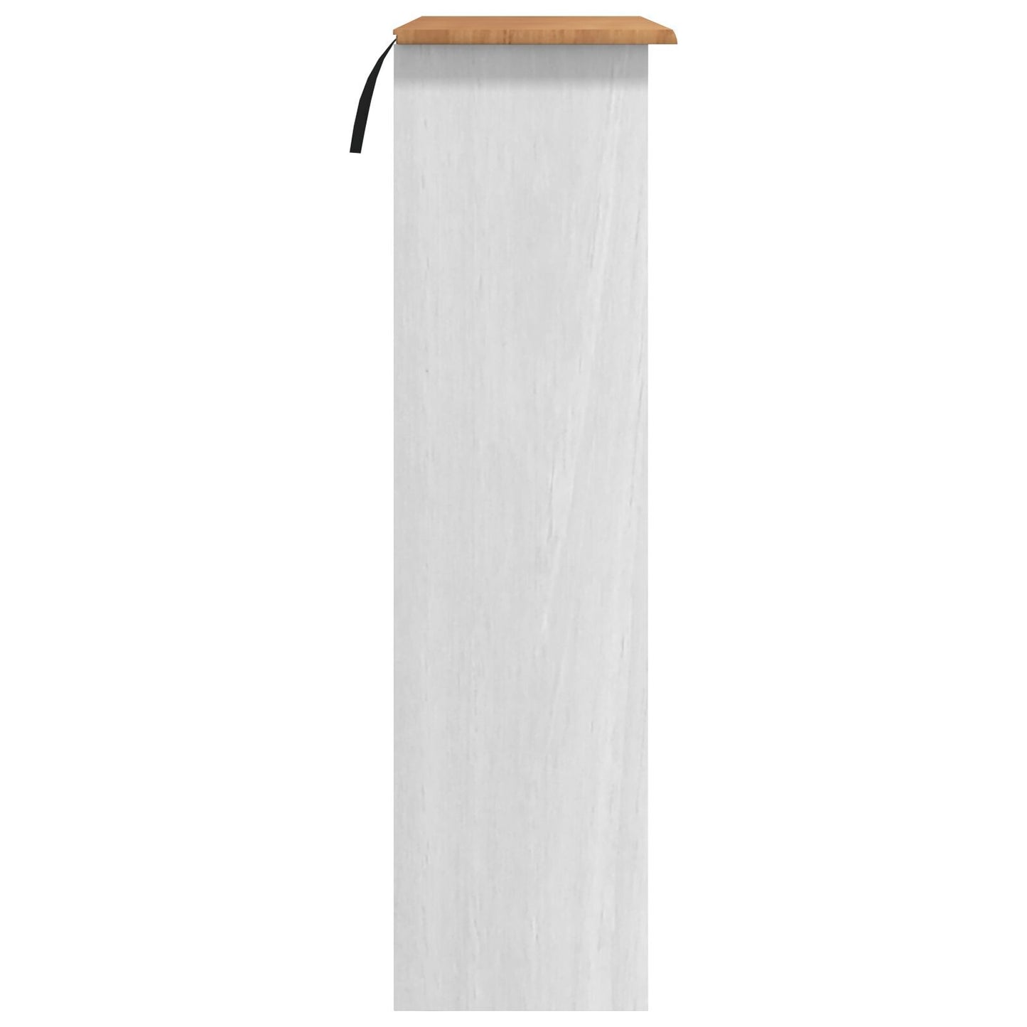 Bokhylle Hvit "ASKIM" 91x30x104 cm Solide Tre Furu