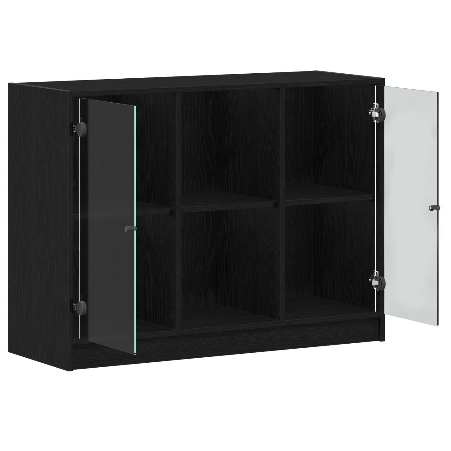 Skjenk Svart Eik 102x37x75,5 cm Konstruksjons Tre