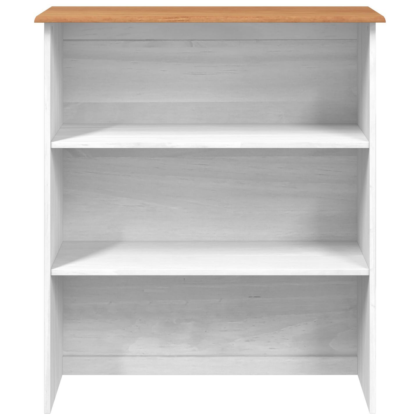 Bokhylle Hvit "ASKIM" 91x30x104 cm Solide Tre Furu