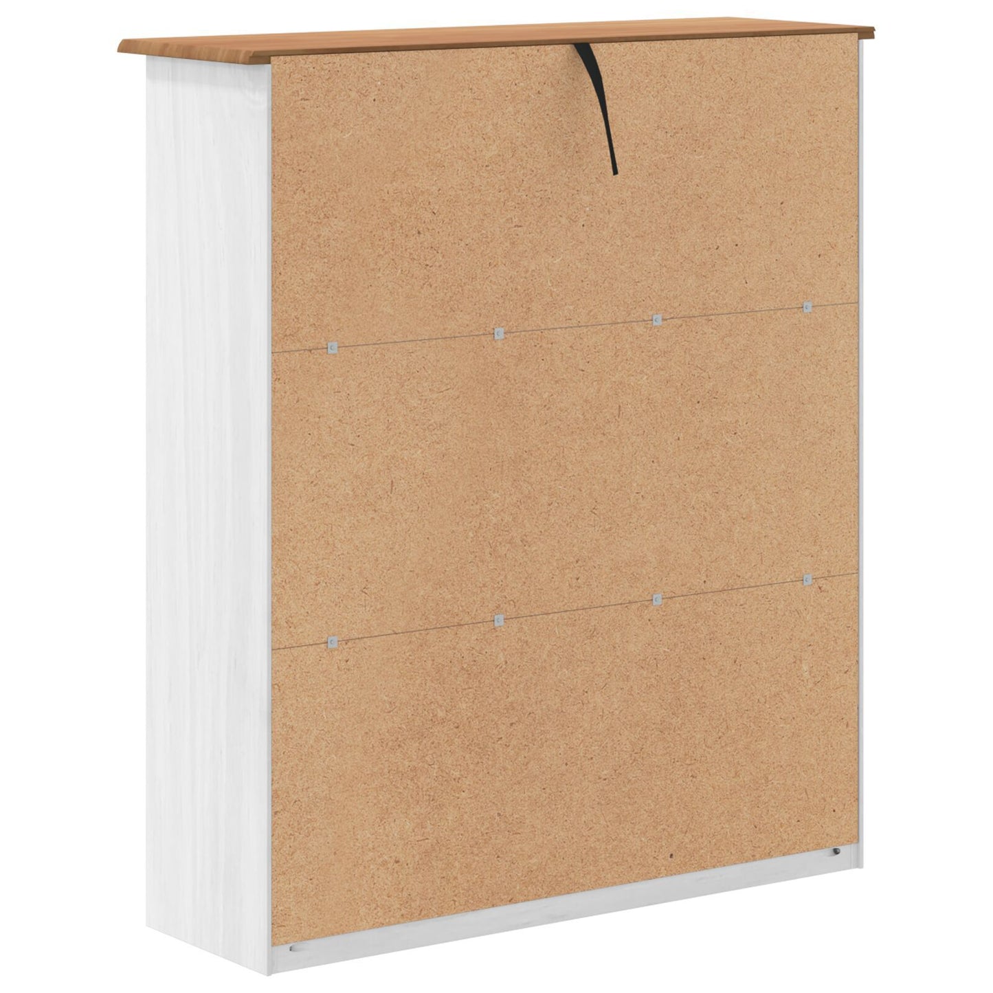 Bokhylle Hvit "ASKIM" 91x30x104 cm Solide Tre Furu